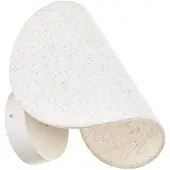 LUCANDE Applique a LED Tamani, beige, lino, dimmerabile