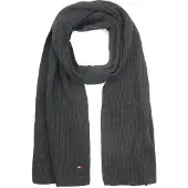 Tommy Hilfiger Sciarpa a Costine Antraciet Grigio Antracite