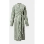 Lindex Accappatoio lungo verde pastello / bianco