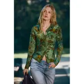 Desigual Camicia da donna verde / oliva