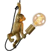 Lucide Lampada a sospensione Extravaganza Chimp, oro/nero
