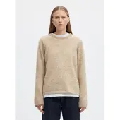 Selected Pullover A Maglia Donne Marrone L