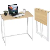 Dripio Scrivania pieghevole in legno di quercia, dimensioni 80x41,5x74 cm