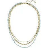 Glanzstücke Collana blu / giallo oro