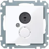 Merten Inserto per presa altoparlante, bianco brillante, sistema M