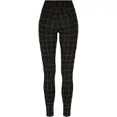 Urban Classics - Leggings da donna TN738 (XL) (nero/bianco)