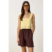 Happiness İstanbul Pantaloni 'Shorts' castano