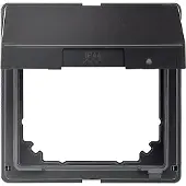 Merten Anello distanziatore con coperchio ribaltabile, antracite, AQUADESIGN