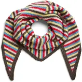 Pieces Sciarpa 'PCADA' blu / marrone / giallo / rosso