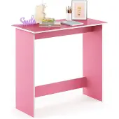 Dripio Scrivania con ripiano, rosa/bianco, 80x75,7x39,4 cm