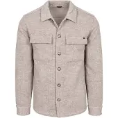 No-excess Overshirt Jacquard Greige Beige Grigio taglia