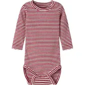 Name it Tutina / body per bambino 'NBNDab' rosso carminio / bianco