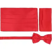Suitable Set Fascia Papillon Pochette Rood Rosso