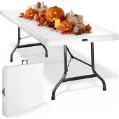 Casaria Tavolo da Giardino Pieghevole in Plastica 183x76cm
