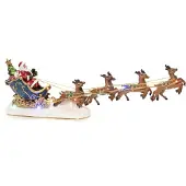 Konstsmide Scenario LED Babbo Natale in slitta con renne