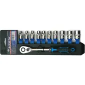 Boni-Shop® Set Bussole esagonale Femmina E-Profil con Cricchetto