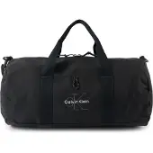 Calvin Klein Borsa da viaggio 'Monologo Embroidery Duffel' grigio scuro / nero