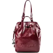 Desigual , Zaino medio, Donna, Poliuretano, Rosso, U