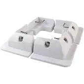 Offgridtec Set di profili angolari ABS bianco 150x150mm