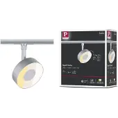 Paulmann URail Faretto LED Circle, cromo opaco, dimmerabile a 3 livelli, CCT