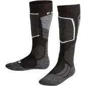 Falke Kid's SK 2 Calze da sci Bambini (27-30, nero/grigio)