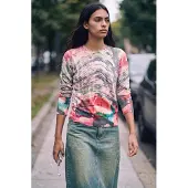 Desigual Pullover giallo / verde / rosso / nero