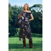 Desigual Abito antracite / nero / bianco