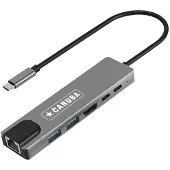 Caruba 6-in-1 USB-C Hub con Ethernet