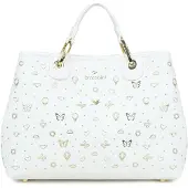 Braccialini Borsa a mano 'Beth Strass' bianco