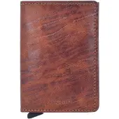 Secrid Slimwallet Custodia per carta di credito Protezione RFID Vera Pelle 6.5 cm marrone