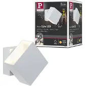 Paulmann Cybo Lampada da parete per esterni a LED, 2.700 K, 10x10 cm,