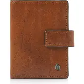 Castelijn & beerens Rien Portafoglio Protezione RFID Vera Pelle 10 cm marrone