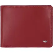 Golden Head Polo Portafoglio Protezione RFID Vera Pelle 12.5 cm rosso