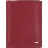 Golden Head Polo Portafoglio Protezione RFID Vera Pelle 12 cm rosso