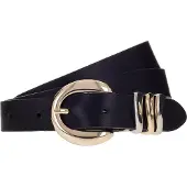 B.belt Cintura Vera Pelle 75 cm nero