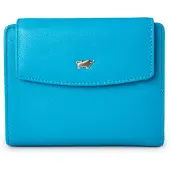 Braun Büffel Joy Portafoglio Protezione RFID Vera Pelle 12 cm blu