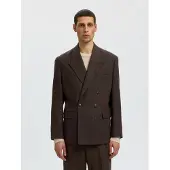 Selected Giacca A Doppio Petto Uomini Marrone 50