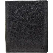 Esquire Deer Portafoglio Vera Pelle 12 cm nero