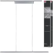 Paulmann URail sospensione LED Lento cromo satin