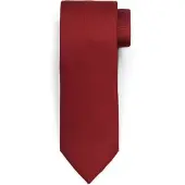 Suitable Cravatta Seta Donkerrood Rosso