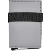 Secrid Bandwallet Portafoglio Protezione RFID Vera Pelle 6 cm grigio