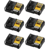 DeWalt Confezione di 6 caricabatterie DCB1104-6 (DCB1104 - 12V 18V)