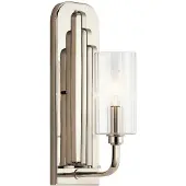 Elstead Lighting Applique Kimrose, a 1 luce, nichel lucido