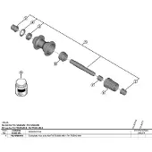 Shimano Asse Del Mozzo Fh-tc500-ms/fh-tc500-hm