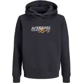 Jack & Jones Kids Junior Felpa 'JJJade' blu notte / arancione / bianco