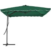 vidaXL Ombrellone con palo in acciaio 250x250 cm Verde