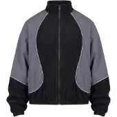 Urban Classics Giacca di pile grigio / nero