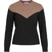 Vila Pullover 'VIKerry' marrone / nero