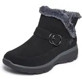 SKECHERS Stivaletto grigio / nero