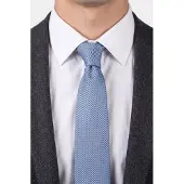 Calvin Klein Severn Textured Solid Tie Blue Taglia: OS | Cravatte Outlet | Uomo | Blu